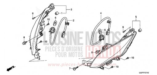 CLIGNOTANT AVANT NSC50WHC de 2012